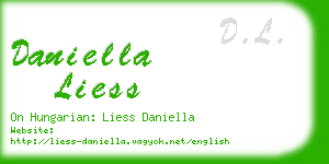 daniella liess business card